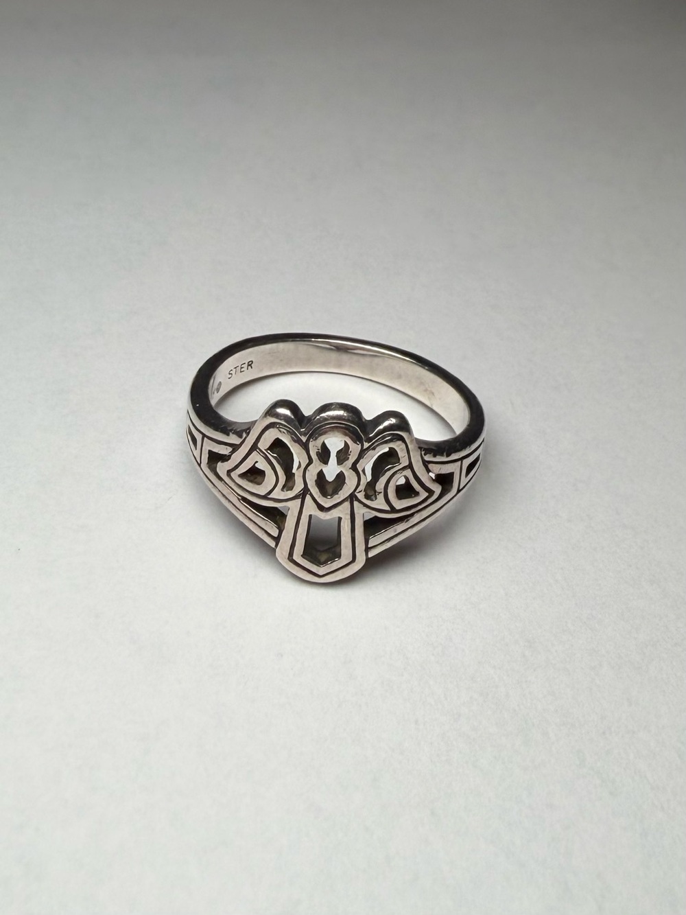 James Avery Sterling Retired Angel ring
